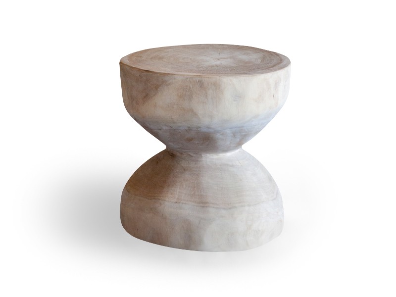 Wide Hourglass Stool